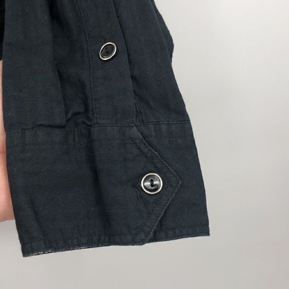 Franky & Max men’s black embroidered detail shirt - Picture 6 of 7